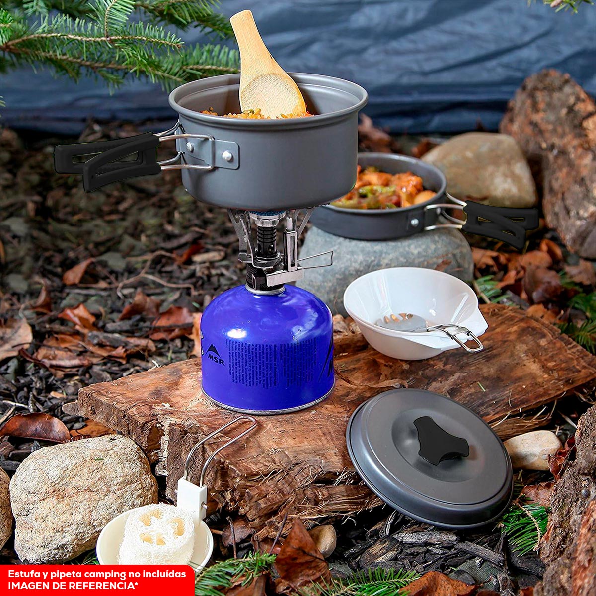 Camping kit de utensillos SY-200