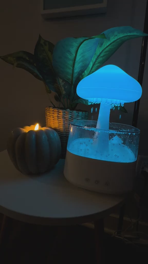Humidificador Parlante Nube y Lluvia